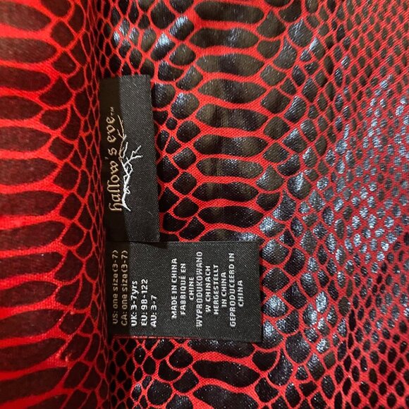 Hollow's Eve Red Dragon Costume Backpack Adjustable Straps Halloween Kids 3-7 - Picture 6 of 6